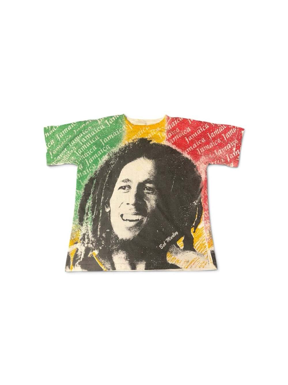 T World 1990s Bob Marley Jamaica AOP T-Shirt
